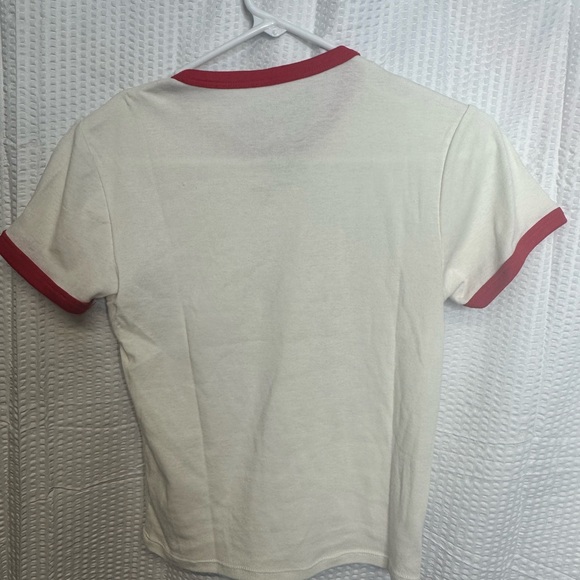 Strawberry Shortcake Graphic Crop Top - Cream and Red - Picture 6 of 7